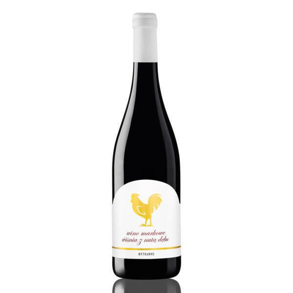 Wino markowe wiśnia z nutą dębu wytrawne
